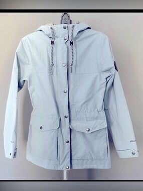 Eddie Bauer Charly Light Blue Hooded Parka Jacket